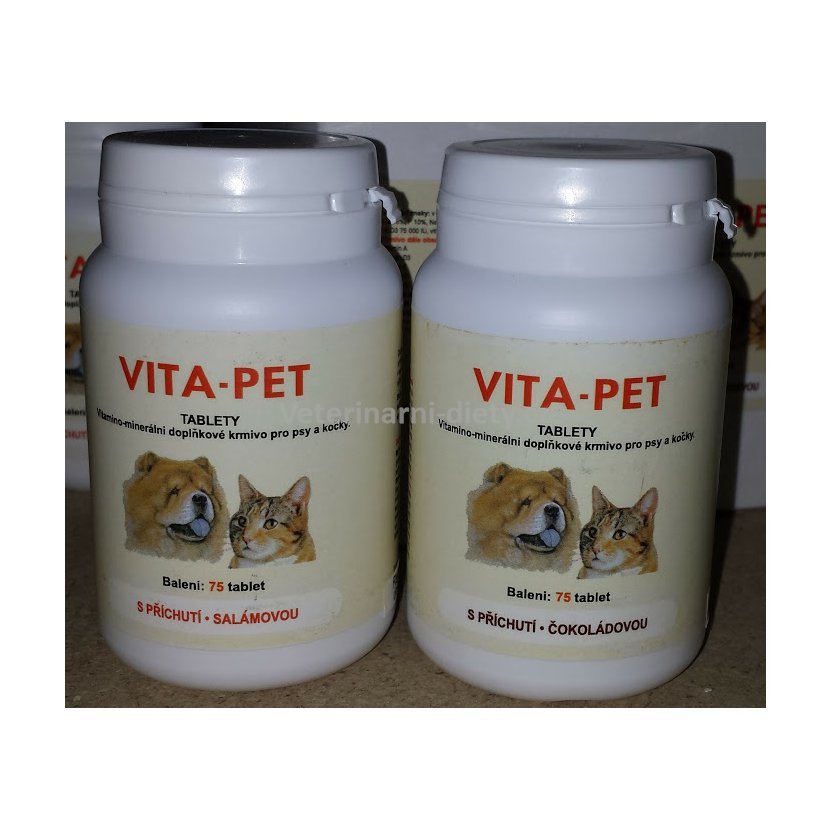VITA PET 75tbl. kuře www.VeterinarniDiety.cz Veterinární diety a